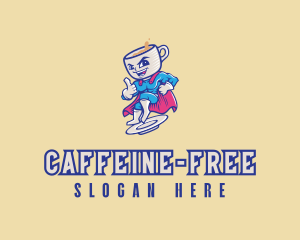 Coffee Superhero Cafe logo design