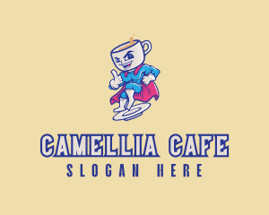 Coffee Superhero Cafe logo design