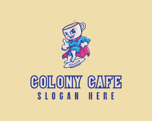 Coffee Superhero Cafe logo design