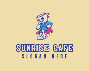 Coffee Superhero Cafe logo design