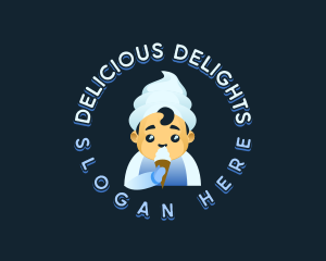 Ice Cream Dessert Boy logo design