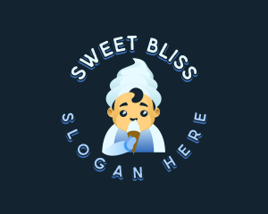 Ice Cream Dessert Boy logo design