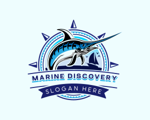 Marine Boat Fishing logo design