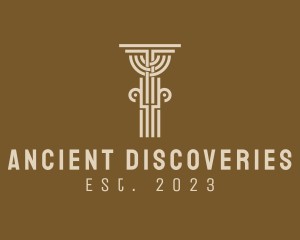 Ancient Pillar Column logo design