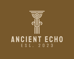 Ancient Pillar Column logo design