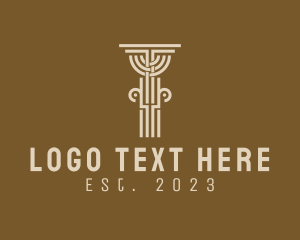 Ancient - Ancient Pillar Column logo design