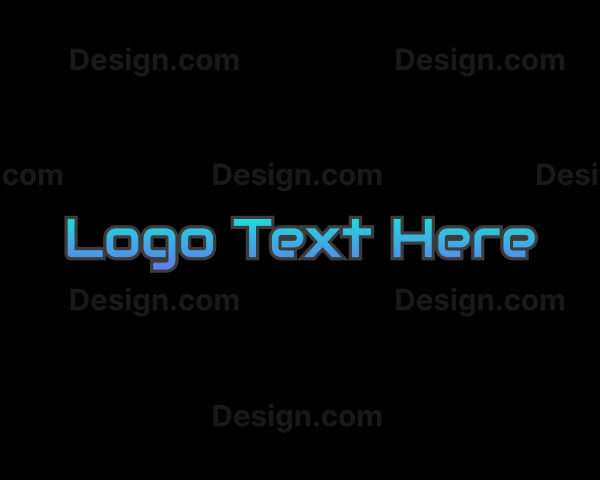 Techy Gradient Blue Logo