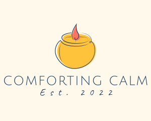 Relaxing Candle Scent logo design