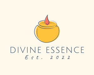 Relaxing Candle Scent logo design