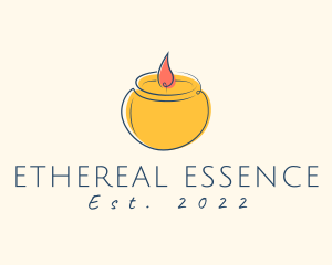 Relaxing Candle Scent logo design