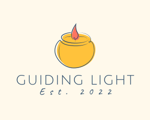 Relaxing Candle Scent logo design