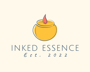 Relaxing Candle Scent logo design