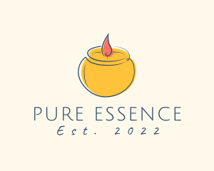 Relaxing Candle Scent logo design