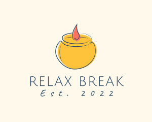 Relaxing Candle Scent logo design