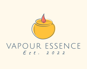 Relaxing Candle Scent logo design