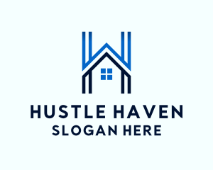 Housing Construction Letter H logo design