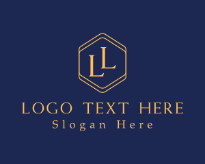 Luxury Hexagon Brand Monogram logo
