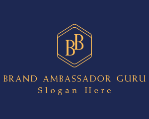 Luxury Hexagon Brand logo design