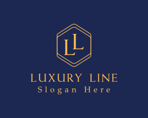 Luxury Hexagon Brand logo design