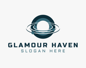 Galaxy Universe Planet Logo