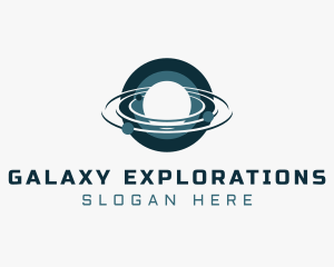 Galaxy Universe Planet logo design