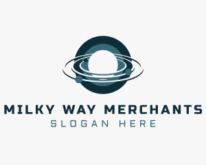 Galaxy Universe Planet logo design