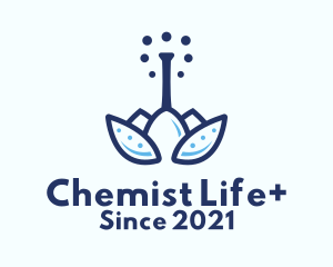 Blue Nature Chemist  logo design