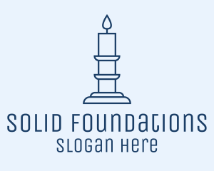 Candle Holder Flame logo