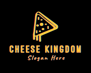 Pizza Slice Glitch logo