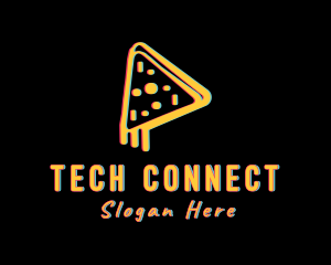 Pizza Slice Glitch logo