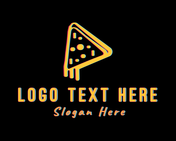 Pizza Slice Glitch logo