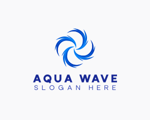 Water Whirlpool Wave logo design