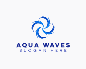 Water Whirlpool Wave logo design