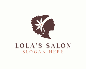 Woman Hair Styling Salon logo design