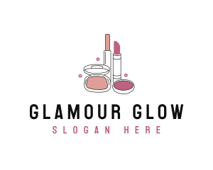 Makeup Cosmetics Lipstick logo design