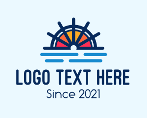 Marine Sunset Wheel logo