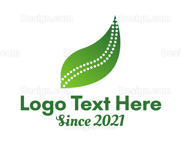 Natural Chiropractor Leaf Logo