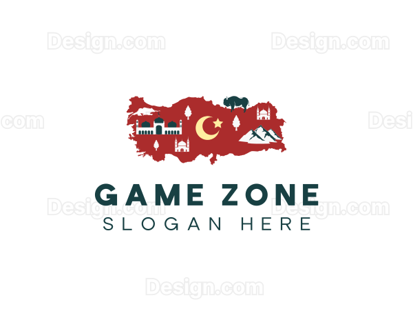 Turkey Travel Map Logo