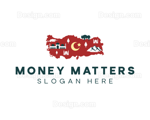 Turkey Travel Map Logo