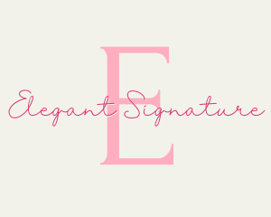 Elegant Feminine Beauty Salon logo design