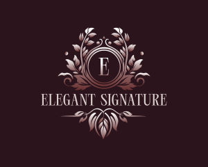 Elegant Wedding Floral logo design