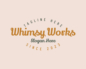 Retro Quirky Business logo design