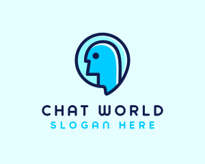 Human Customer Chat logo design