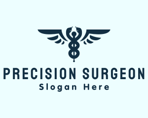 Snake Pharmaceutical Wing logo design