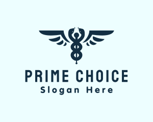 Snake Pharmaceutical Wing logo design