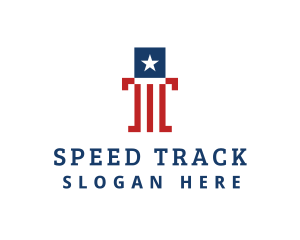 America Star Stripes Politics Logo