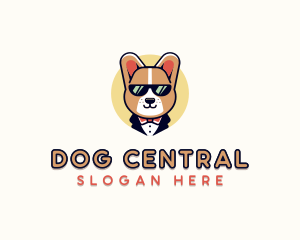 Corgi Pet Dog logo design