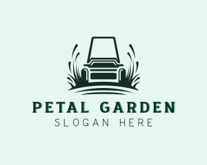 Landscaping Lawn Mower logo design