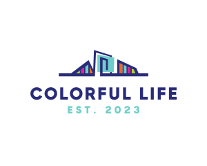 Colorful Bridge Infrastructure logo design