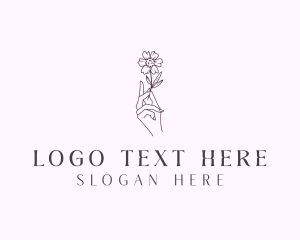 Flower Nail Salon Logo